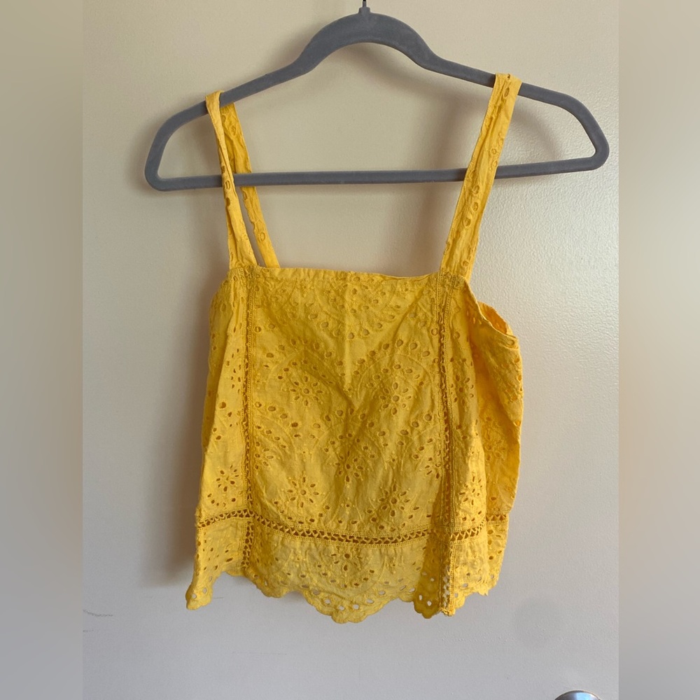 7 For All Mankind Yellow top